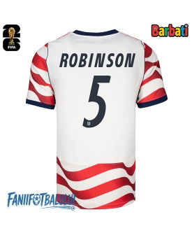 Statele Unite Antonee Robinson #5 Tricou Fotbal Replică Mondial 2026 Barbati Acasa